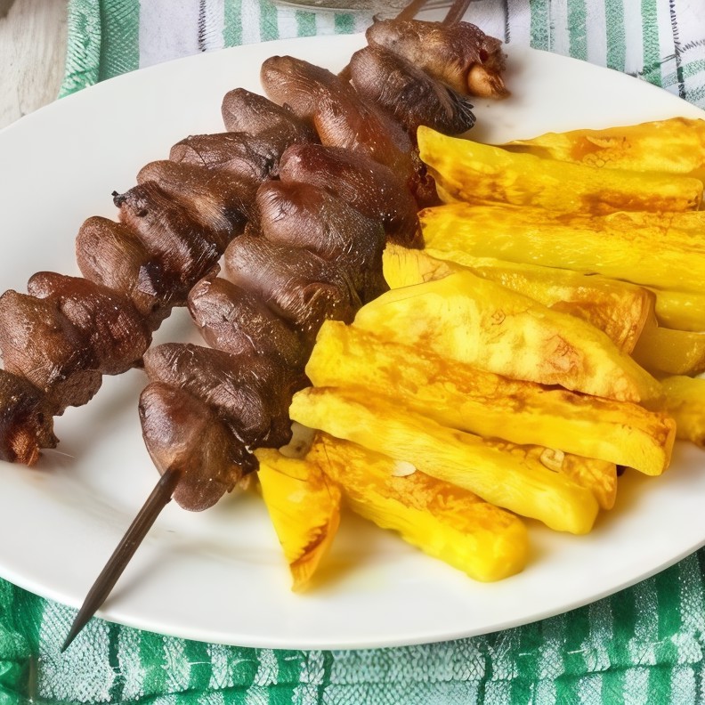 Шашлычки из куриных сердец