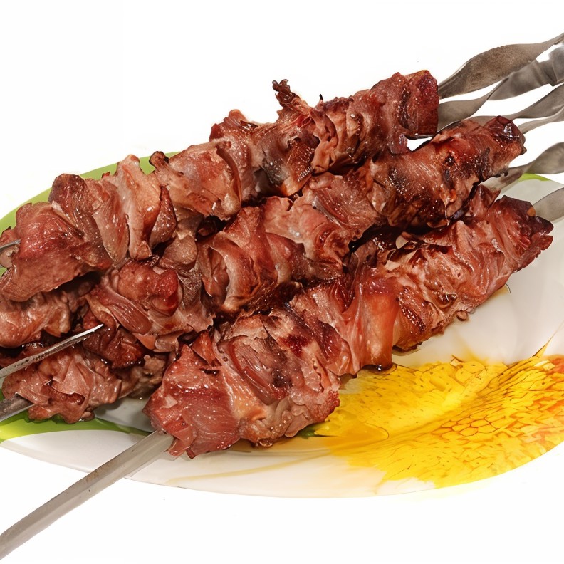 Шашлык из баранины со сладкими перцами