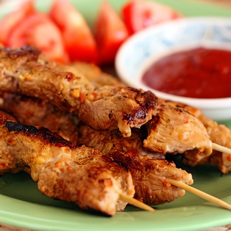 Шашлык из индейки в имбирном соусе