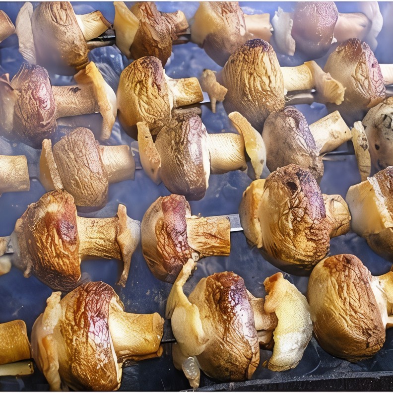 Шашлык из овощей и грибов