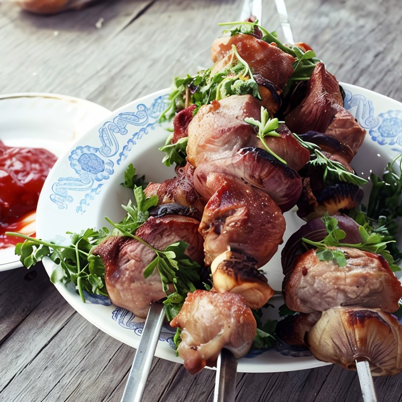 Шашлыки из баранины в гранатовом маринаде