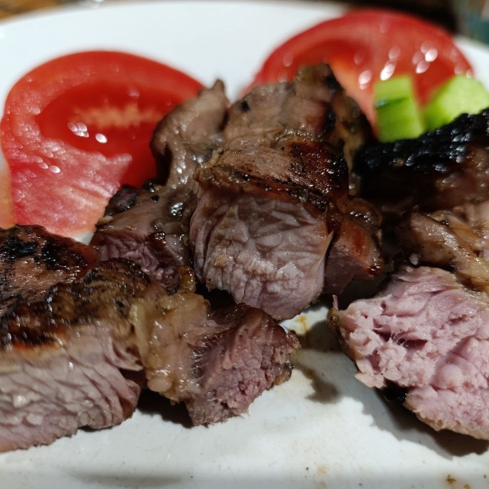 Шашлык из индейки в соево-чесночном соусе