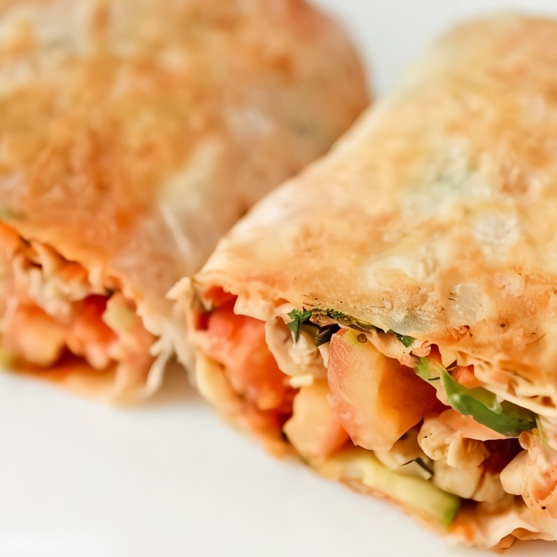 Шаурма домашняя с курицей