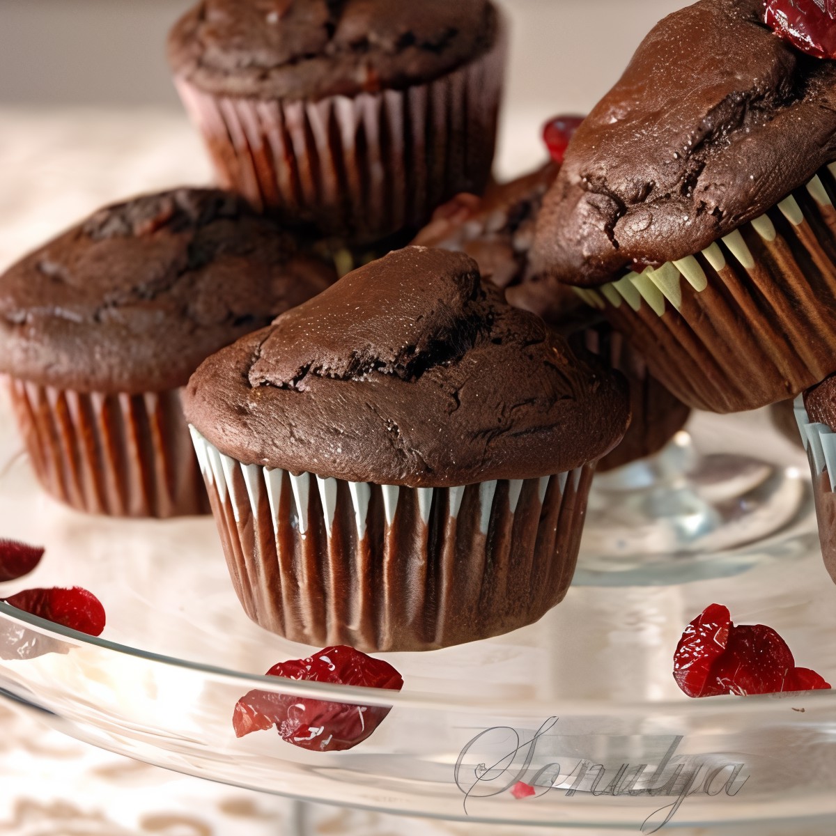 Шоколадные дрожжевые кексы