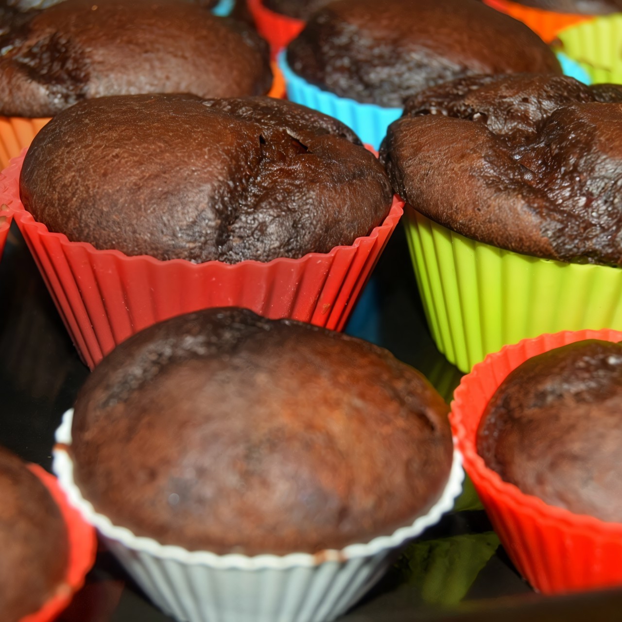 Шоколадные маффины с какао