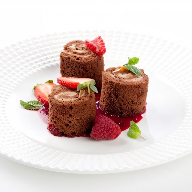 Шоколадные рулетики с кремом из шоколадной рикотты Unagrande