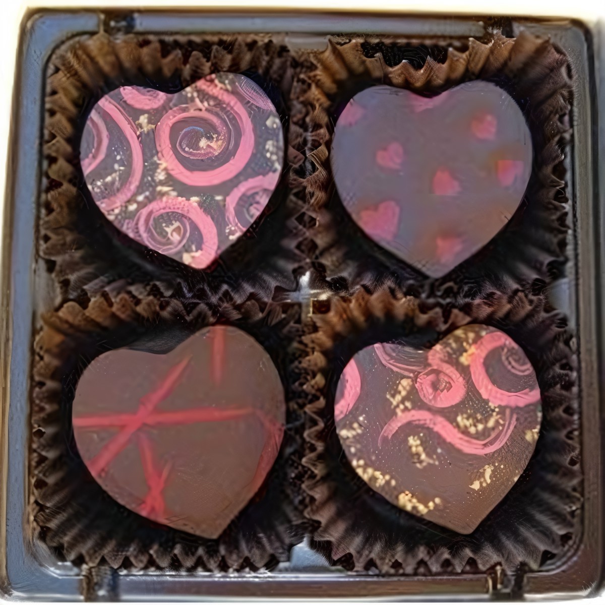 Шоколадные трюфели в золоте