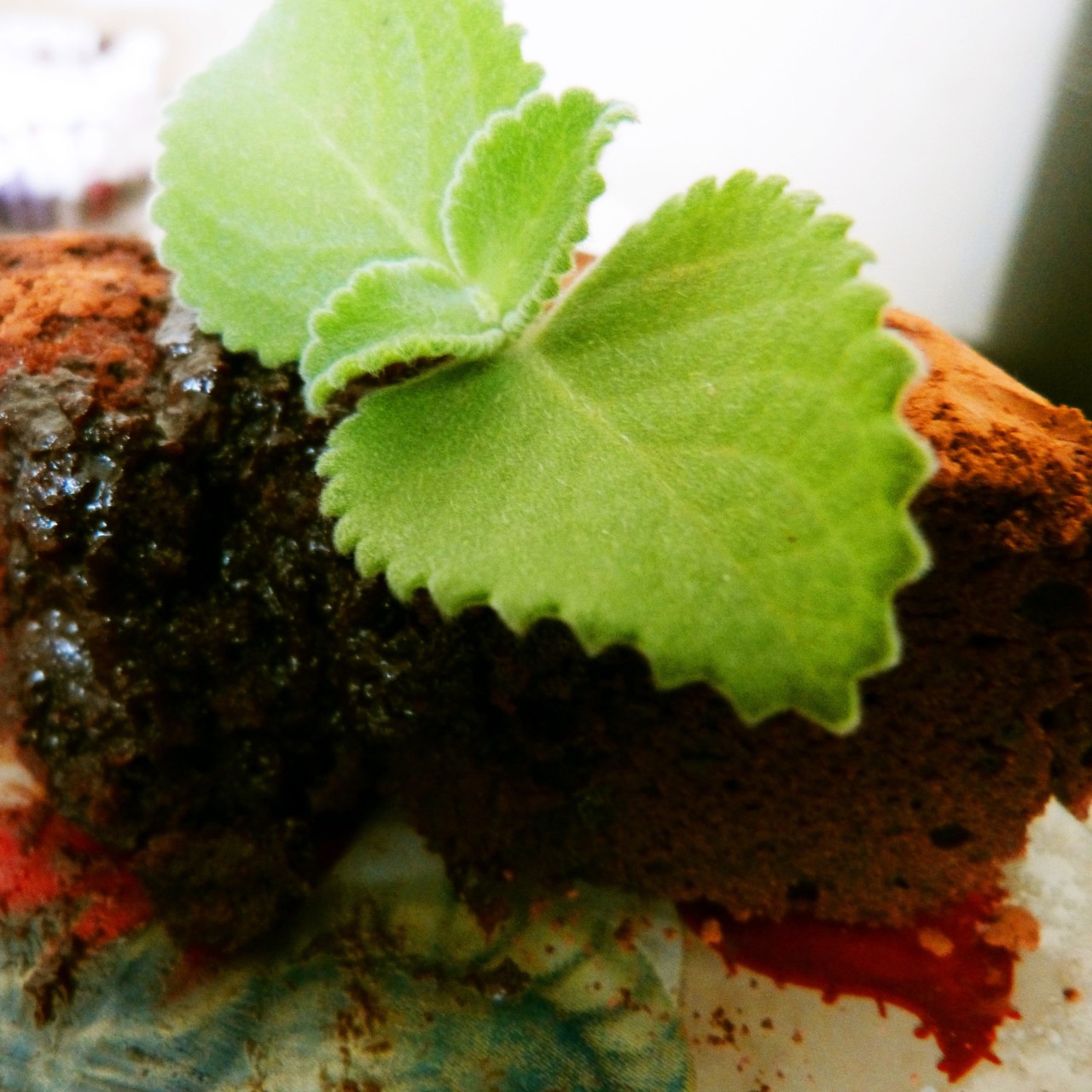 Шоколадный фондан с коньяком