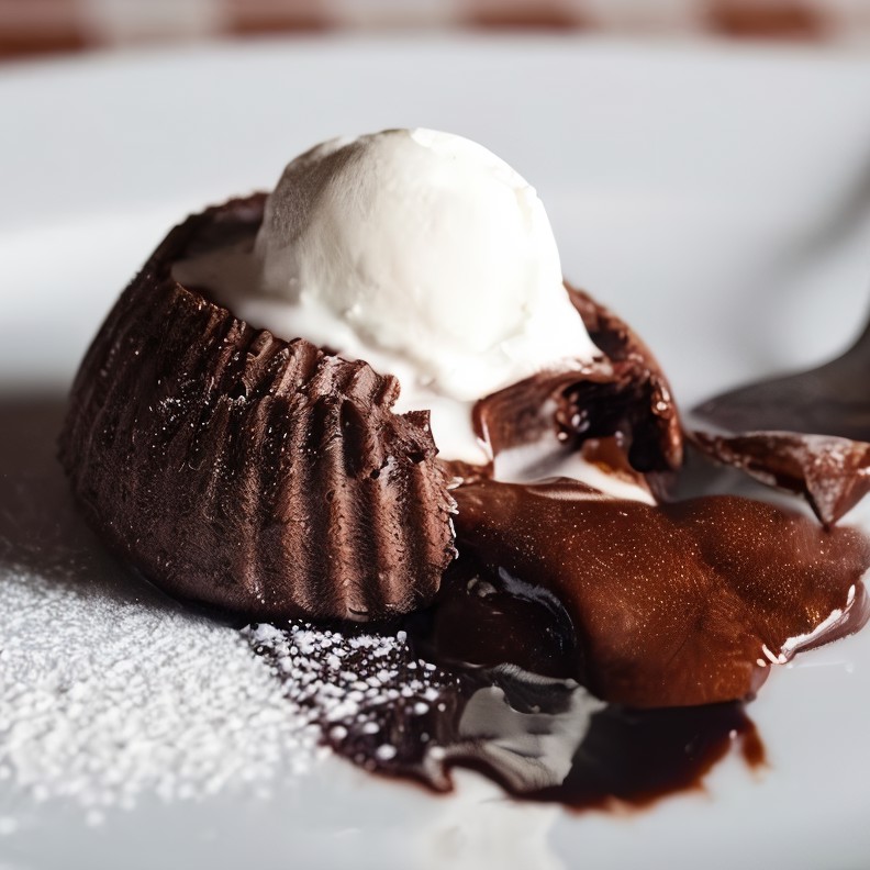 Шоколадный фондан с крахмалом