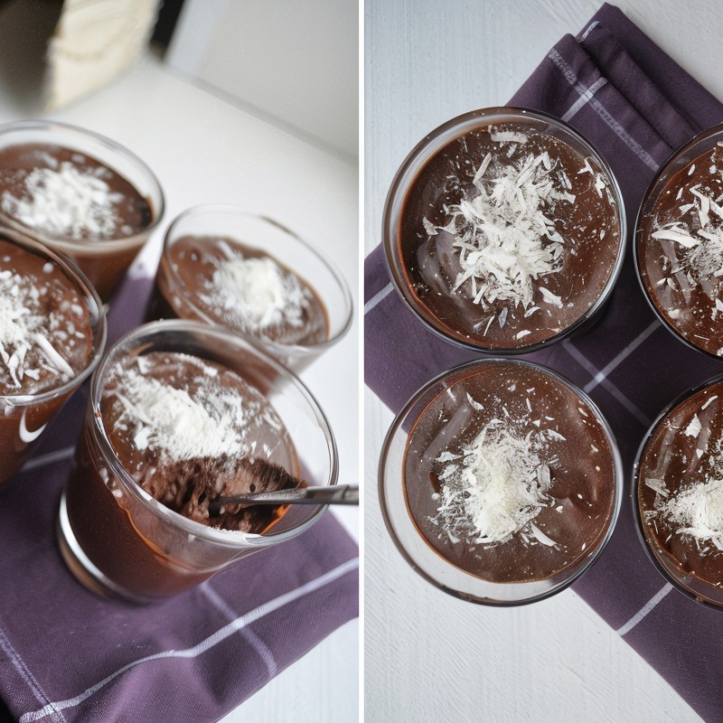 Шоколадный мусс с апельсиновой цедрой