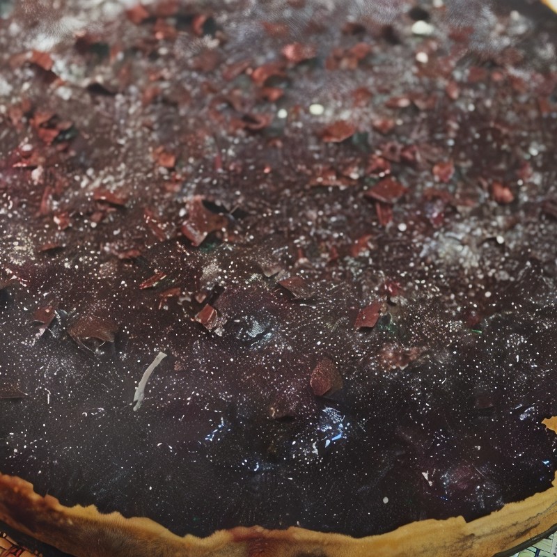 Шоколадный тарт с вишней