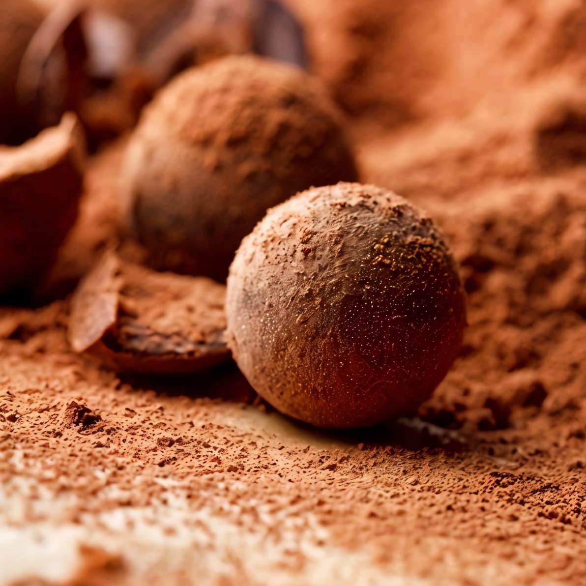 Шоколадный трюфель с сахаром мусковадо