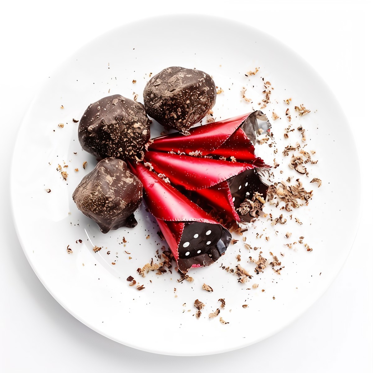 Шоколадно-апельсиновые трюфели