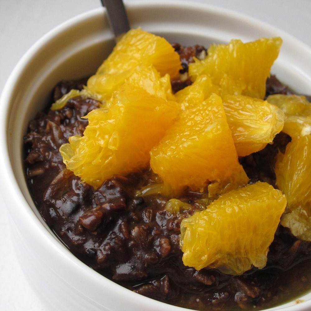 Шоколадно-цитрусовая овсяная каша