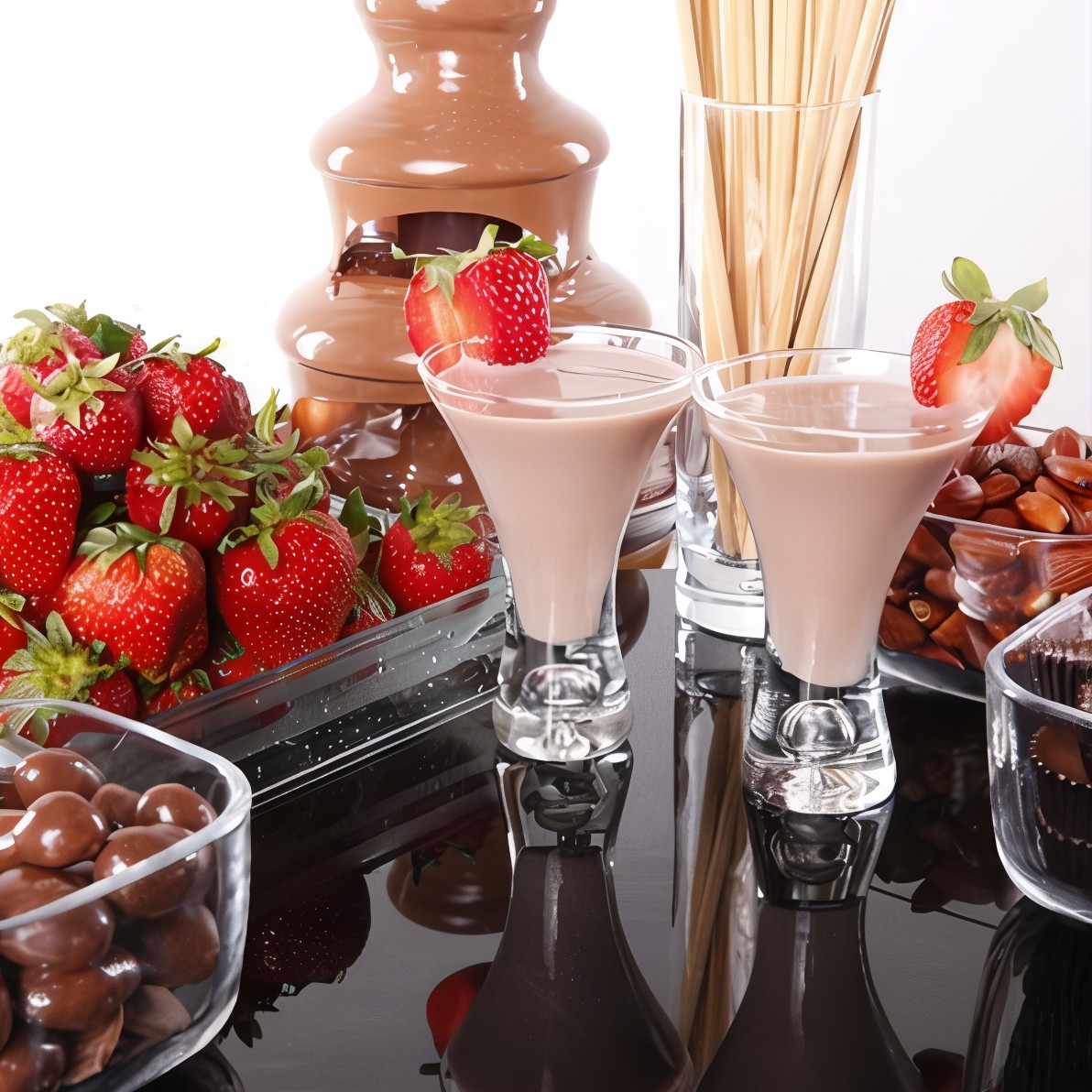 Шоколадно-клубничный смузи