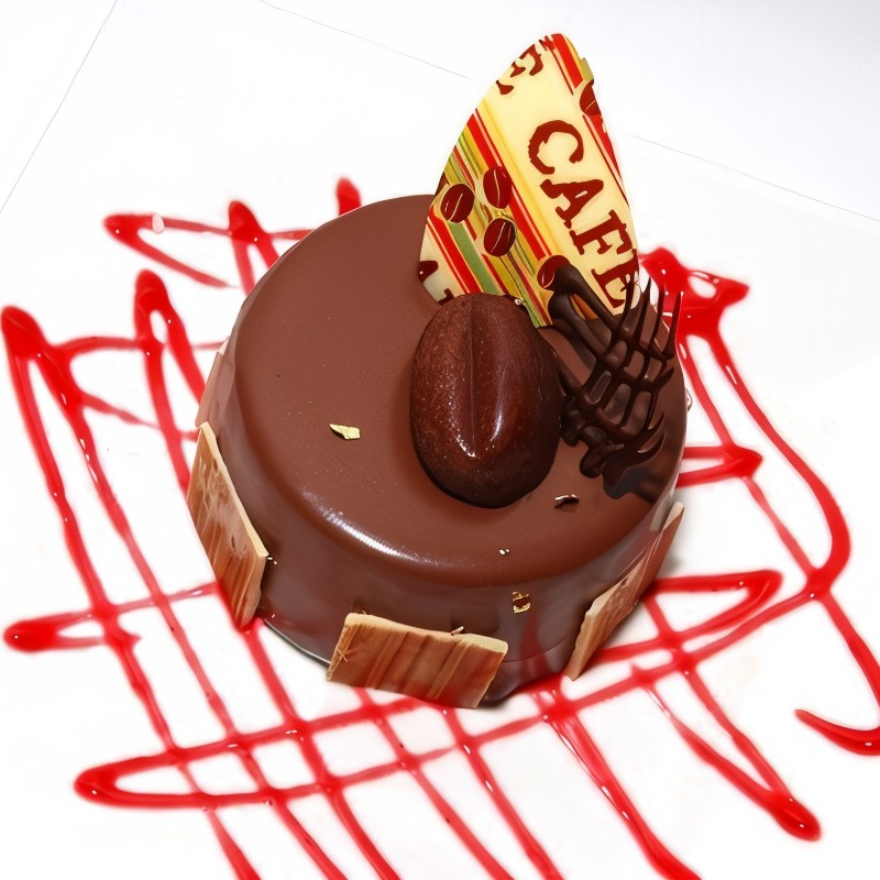 Шоколадно-кофейные пирожные в глазури