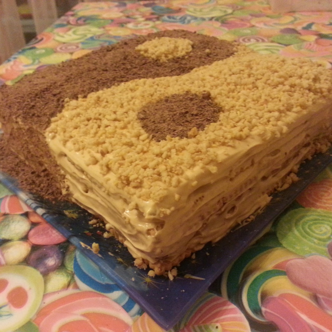 Шоколадно-ореховый торт из печенья «Дуализм»