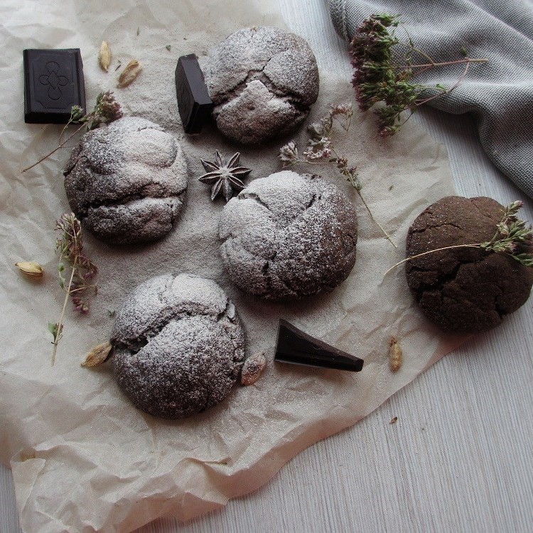 Шоколадно-ореховые пряники