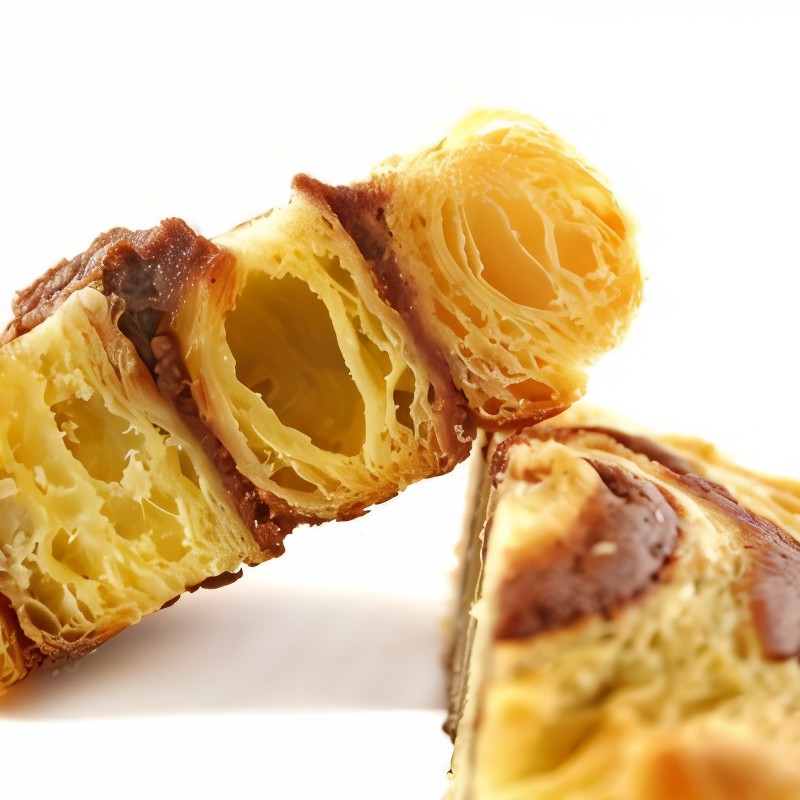 Шоколадно-ванильные булочки из датского слоеного теста