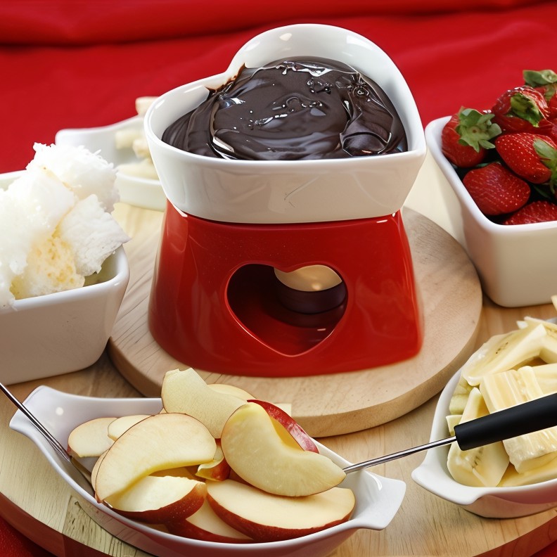 Шоколадное фондю с кокосовыми сливками