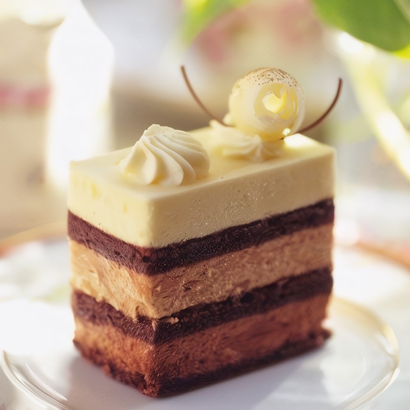 Шоколадное гато с каштанами