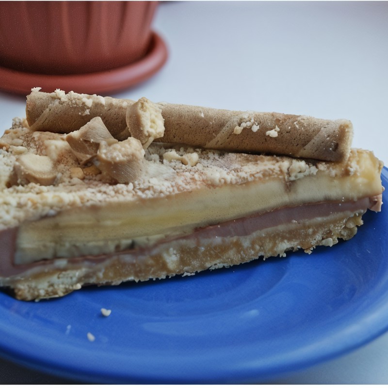 Шоколадный торт с бананом.