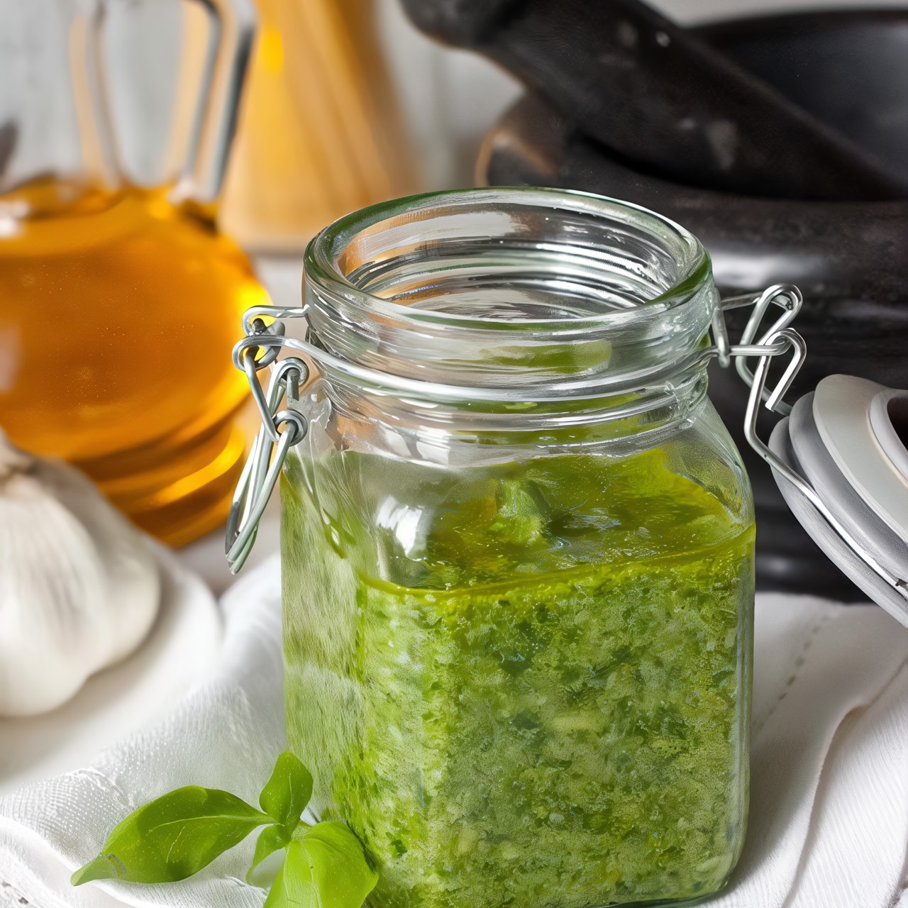 Шпинатное песто с орехами