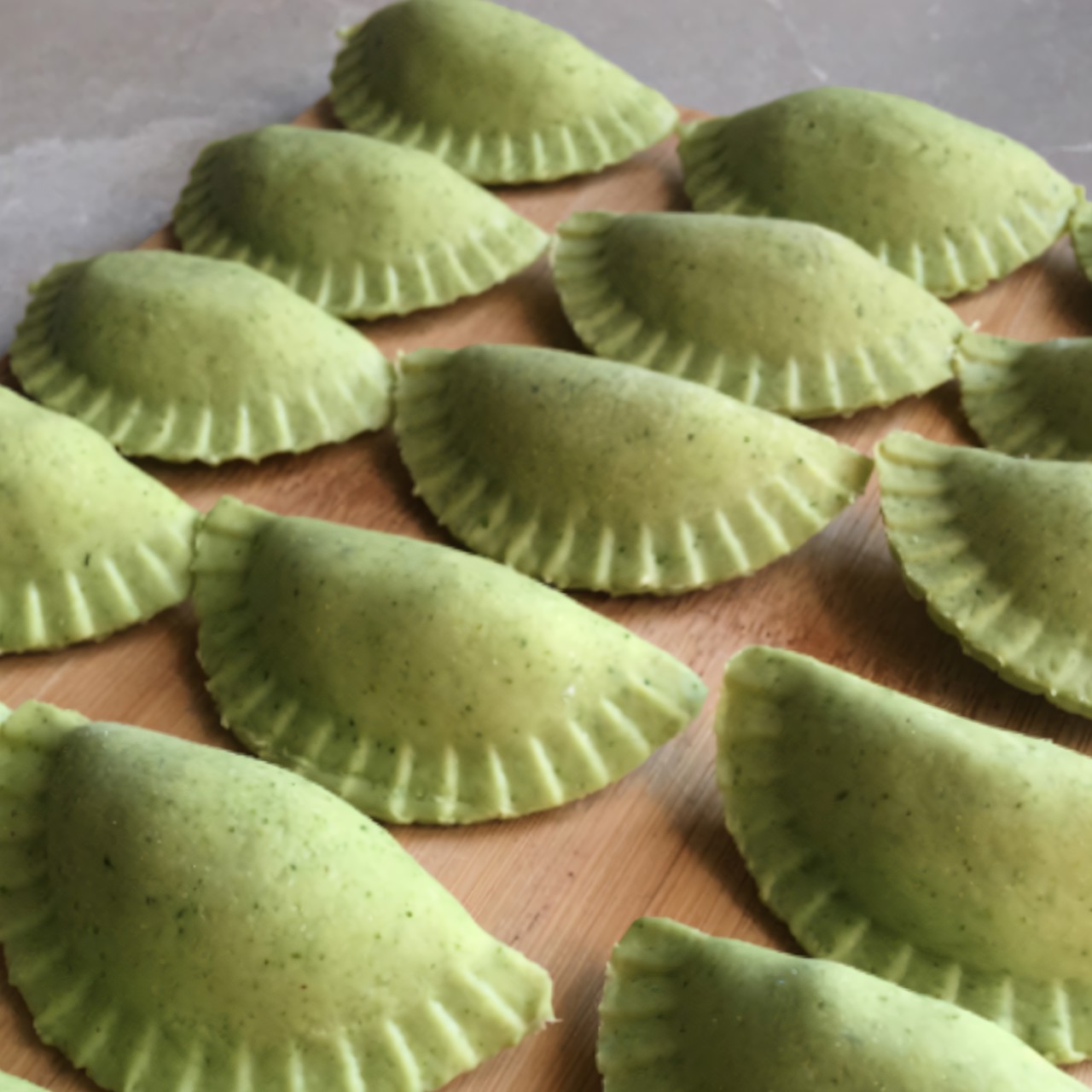 Шпинатные вареники