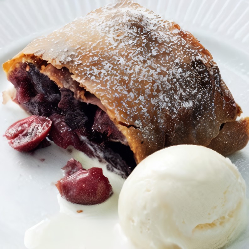 Штрудель с вишней