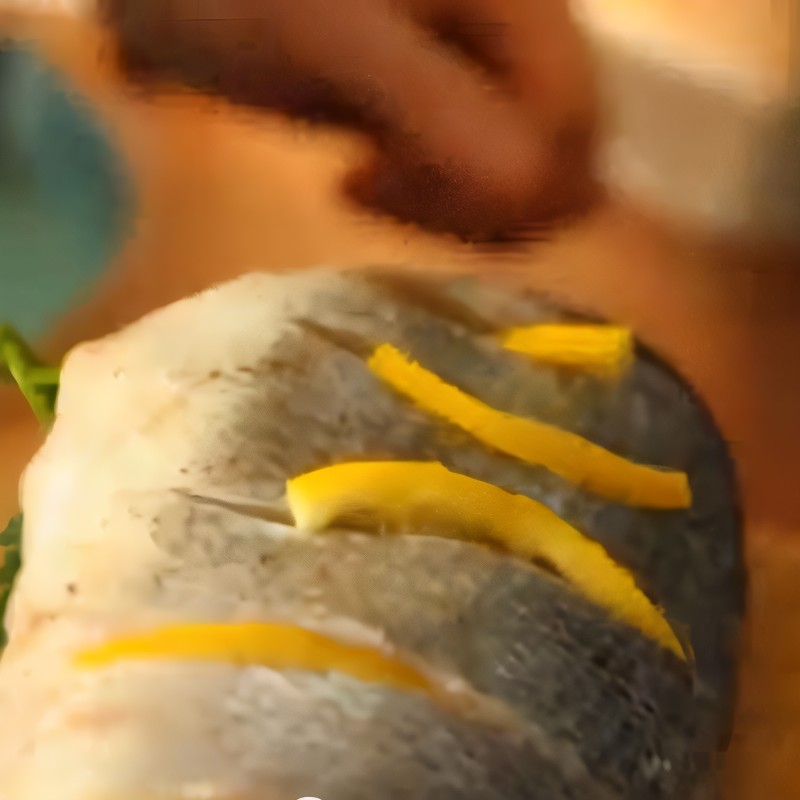 Сибас с овощным гарниром