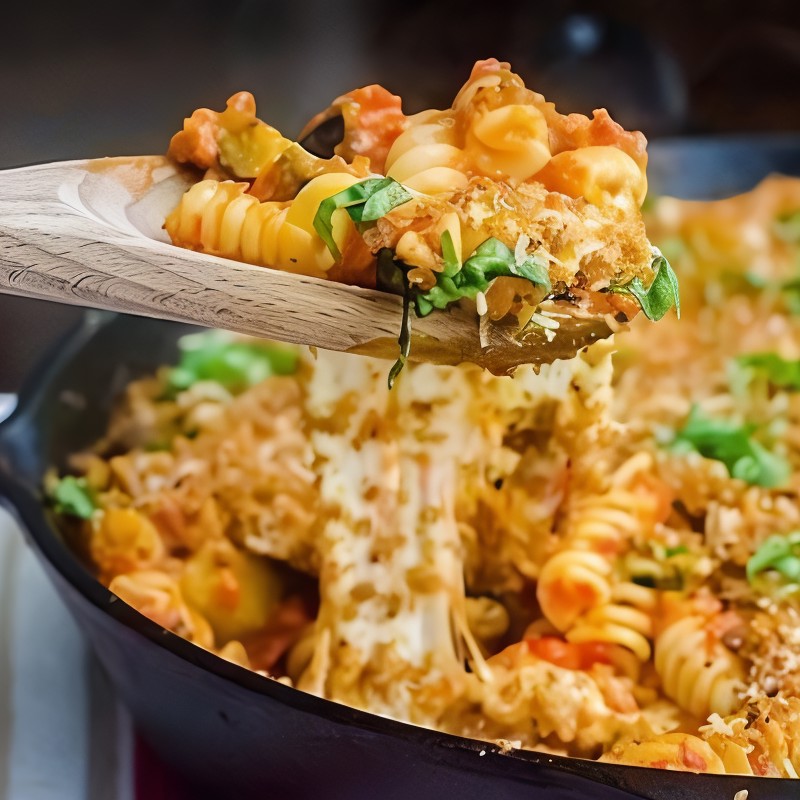 Сырная паста, запеченная в духовке