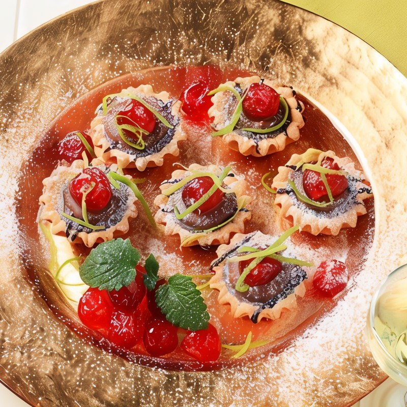 Сырные тарталетки с орехами пекан