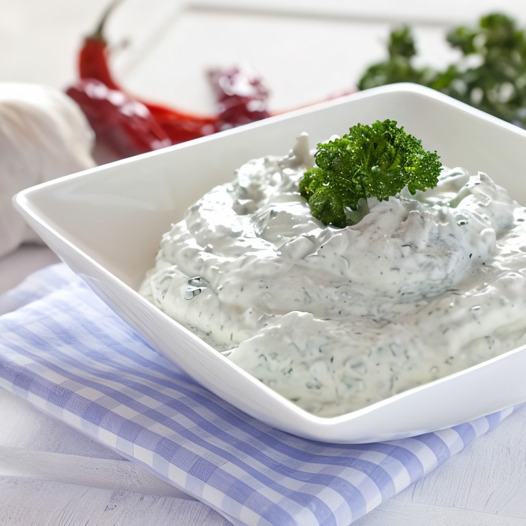 Сырный дип с зеленью