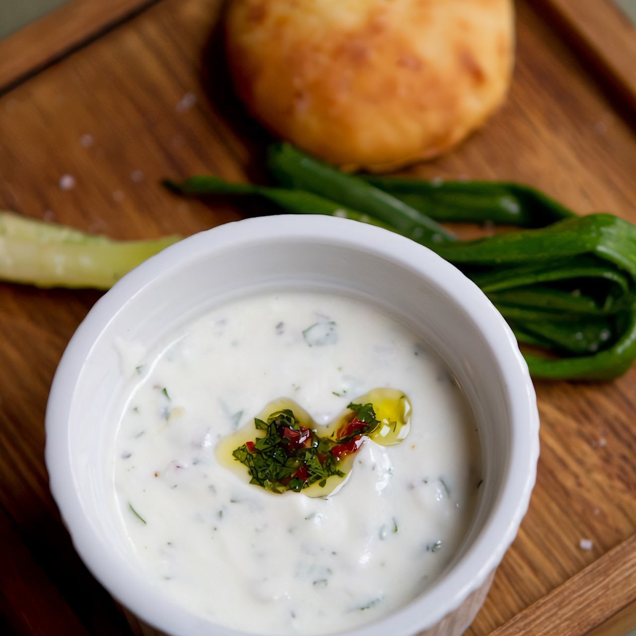 Сырный соус с кинзой