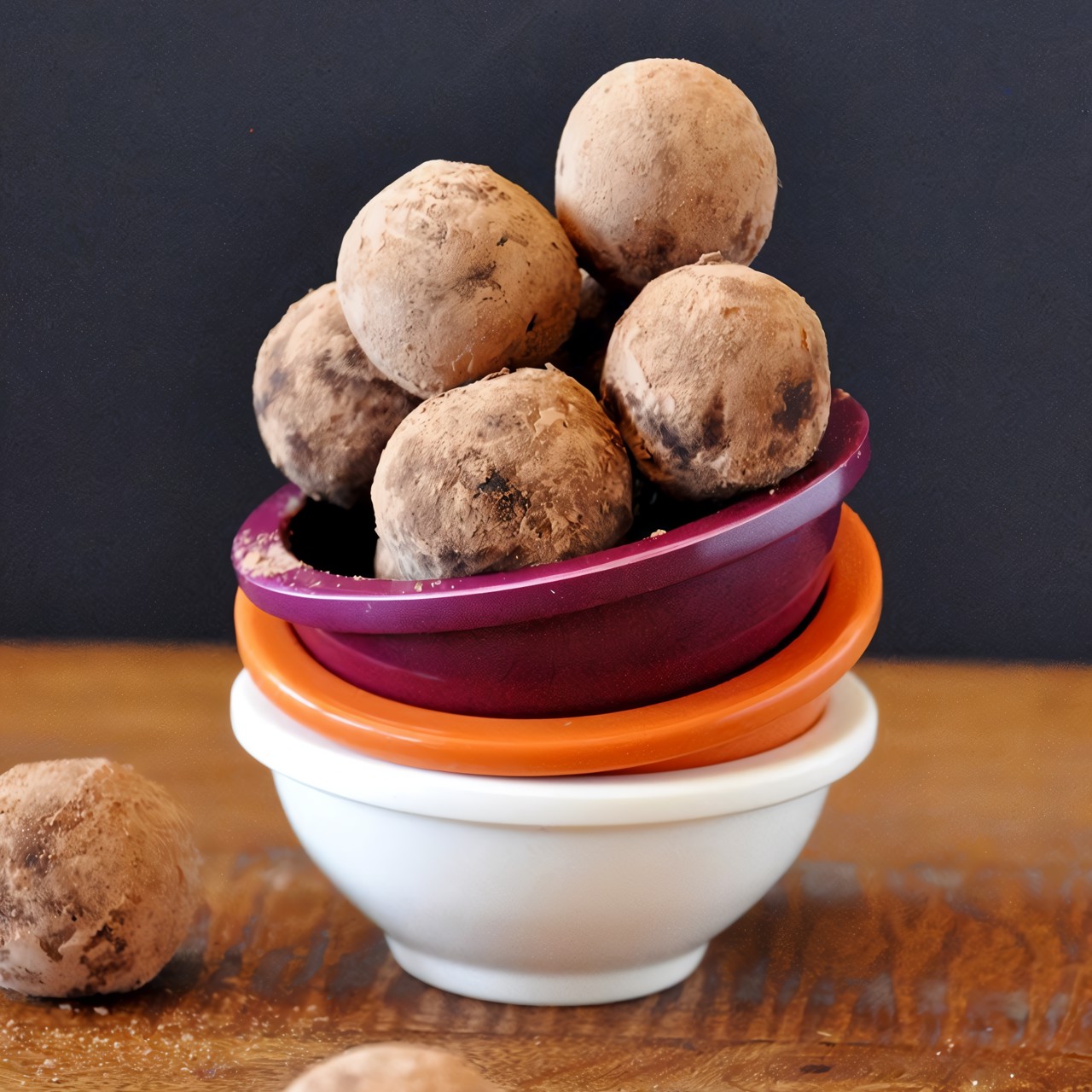 Сыроедческие трюфели с миндалем