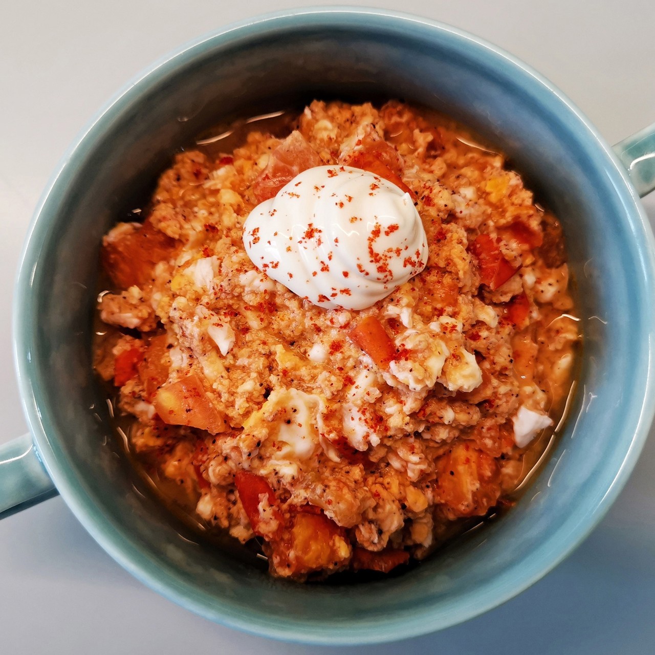 Скрэмбл с томатами