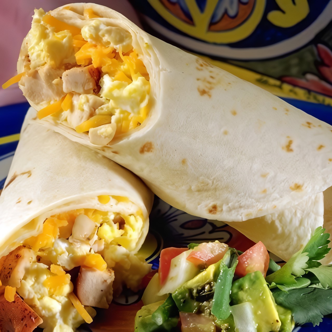 Скрэмбл с тортильей