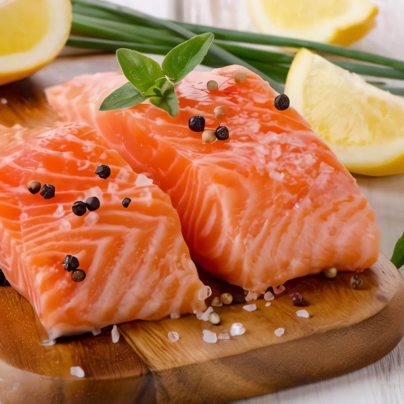 Слабосоленая семга