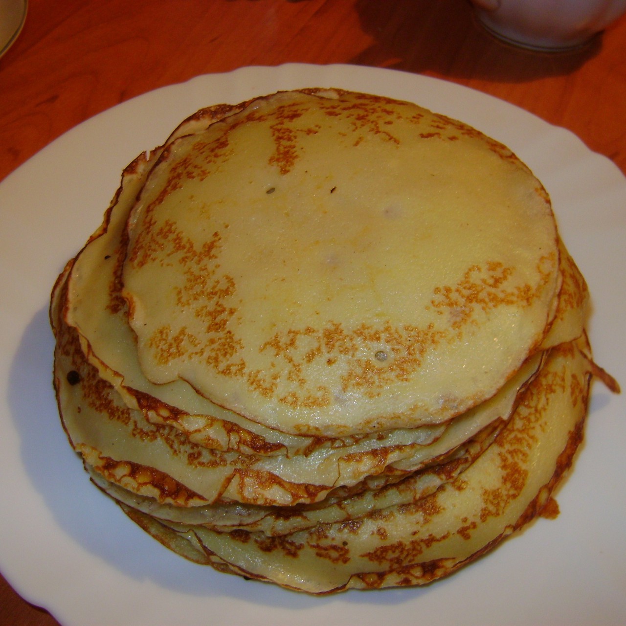 Сладкие блинчики на кефире