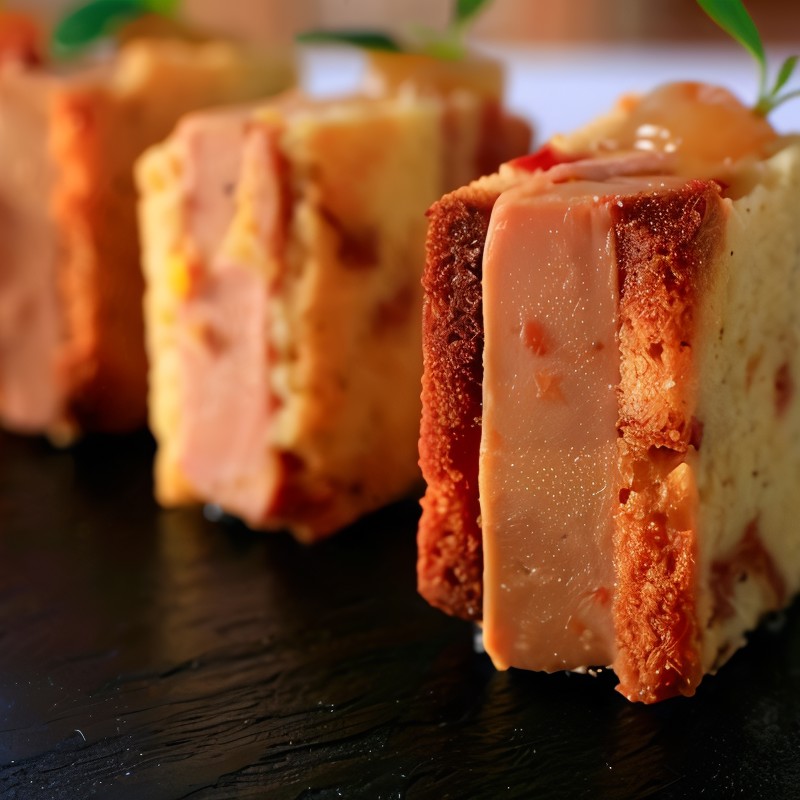 Сладкие картофельные бисквиты с ветчиной, горчицей и медом