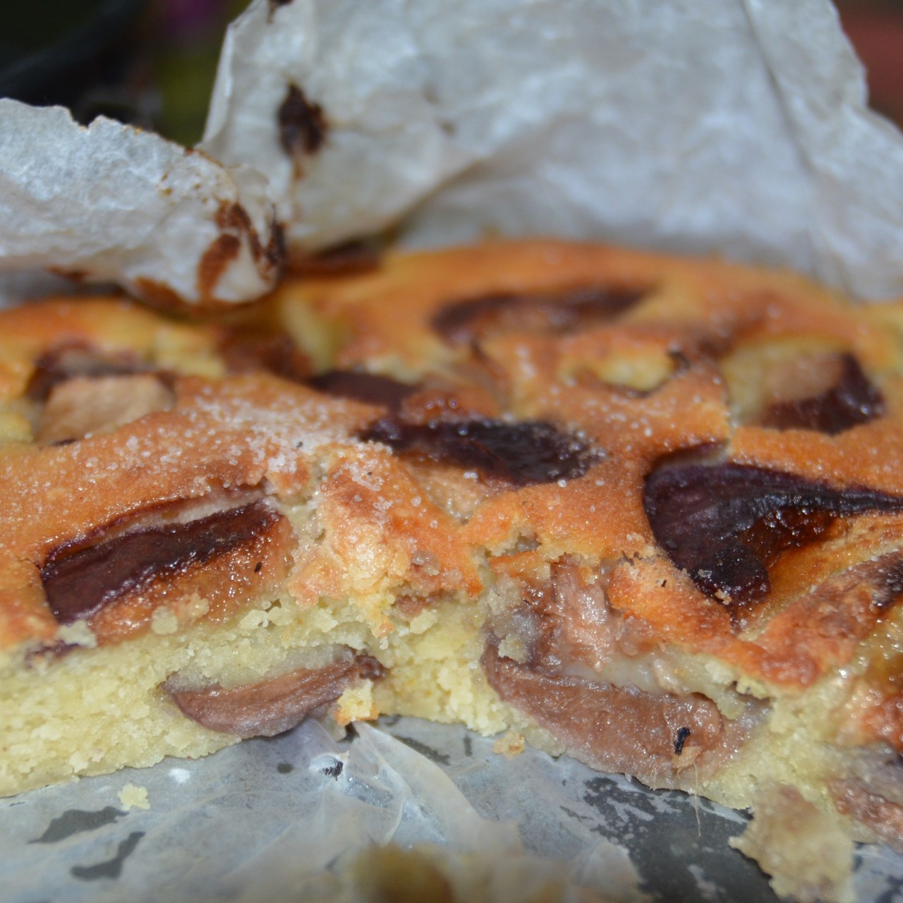 Сладкий пирог с нектаринами