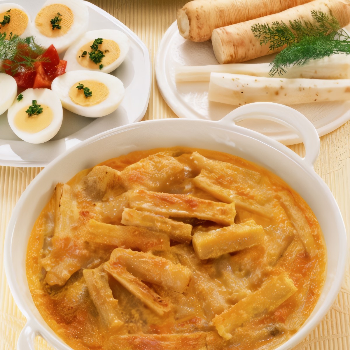 Сливочная сырная запеканка из пастернака