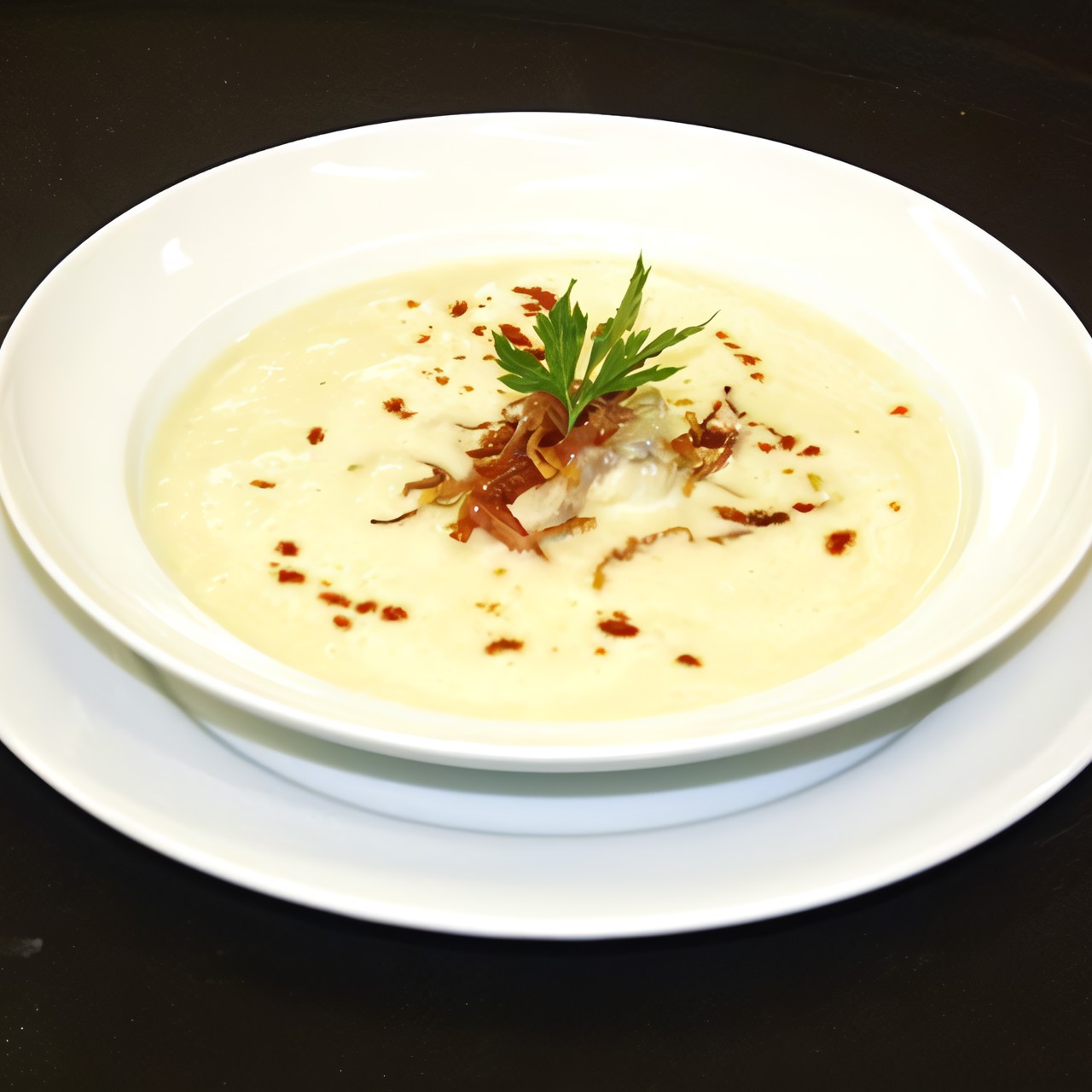 Сливочный суп из морского черта