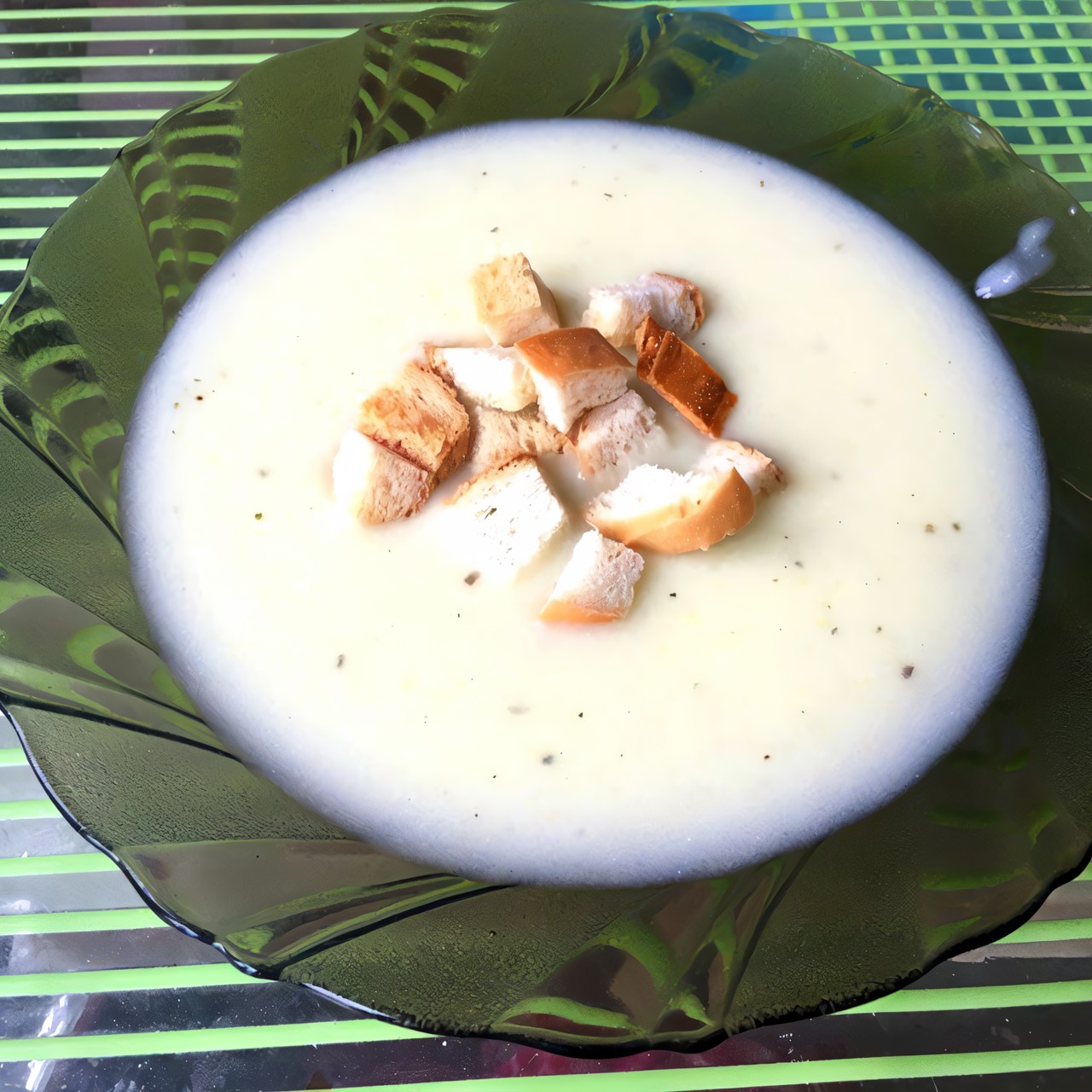 Сливочный суп с картофелем и кабачком