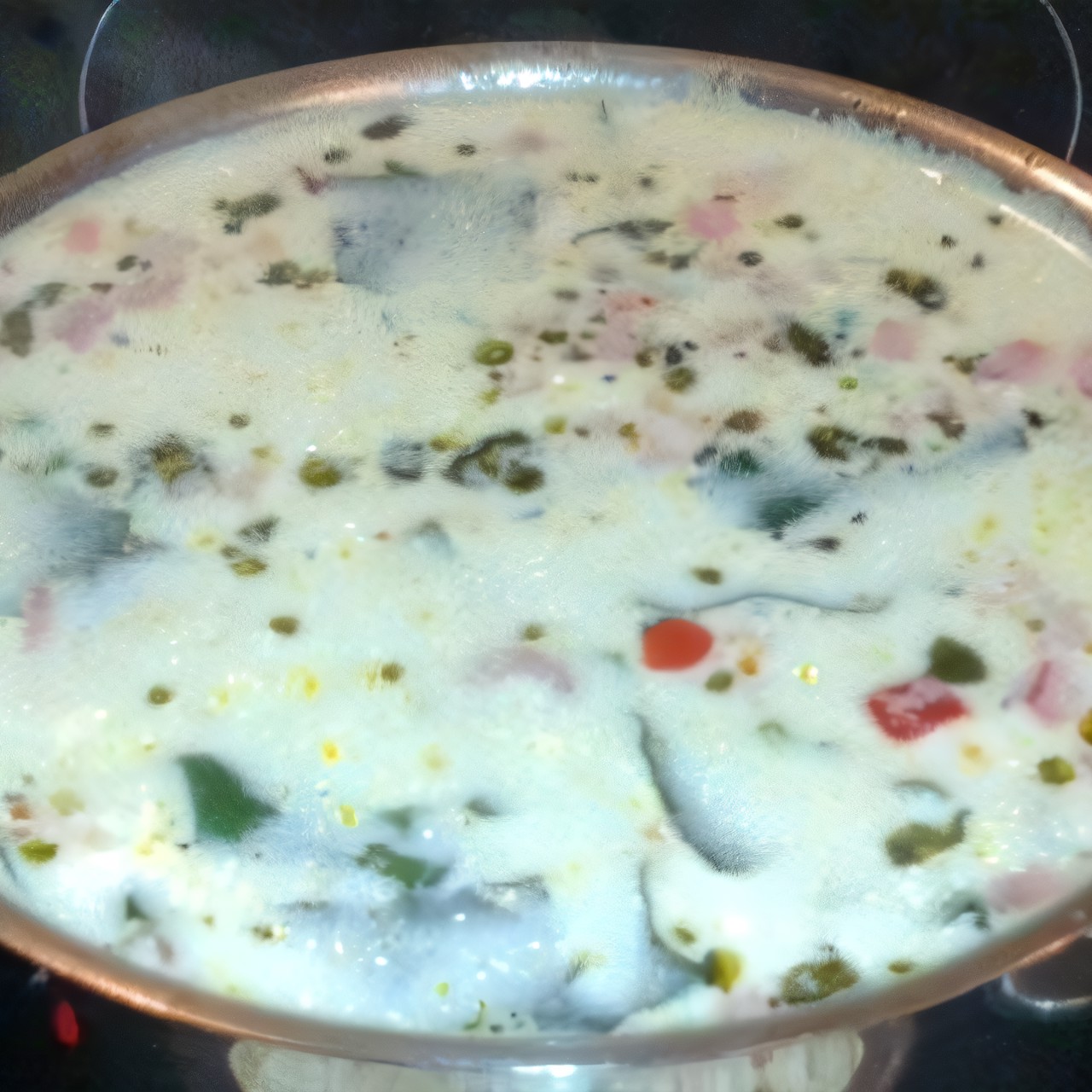 Сливочный суп с креветками