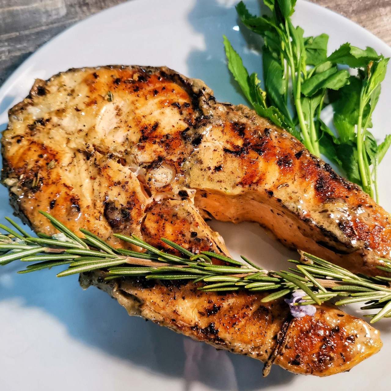 Сливочный стейк из семги