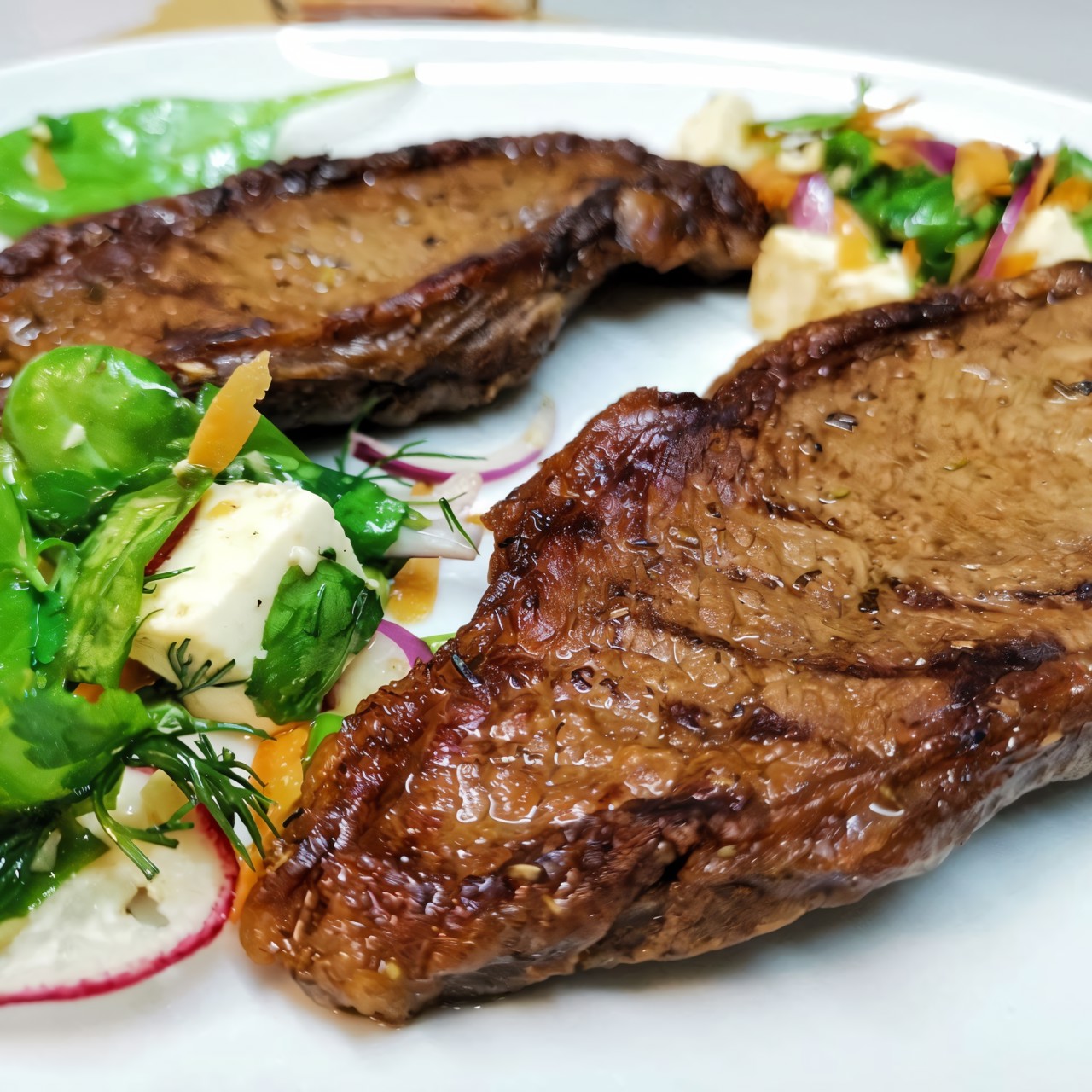 Сливочный стейк стриплойн