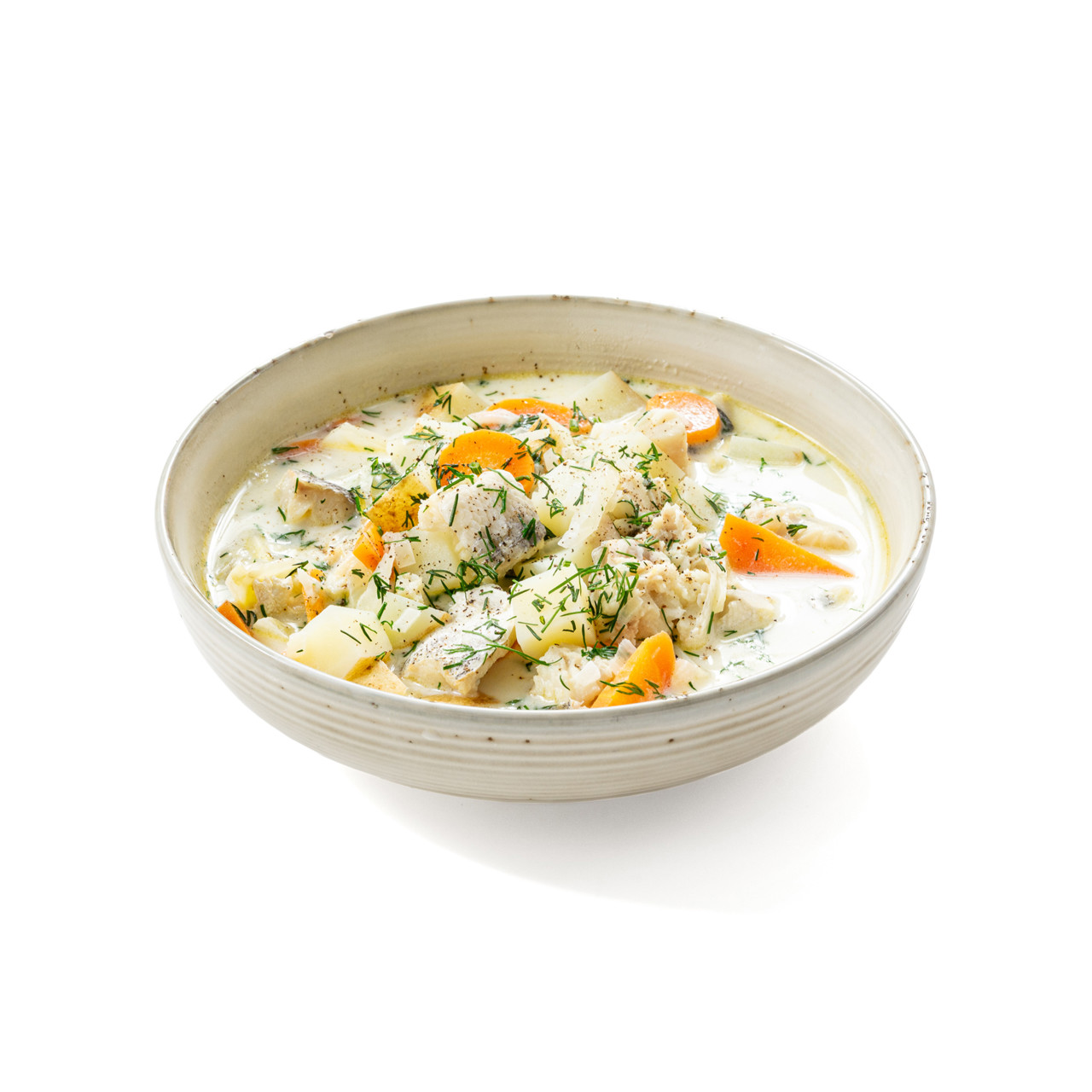 Сливочный суп с хеком