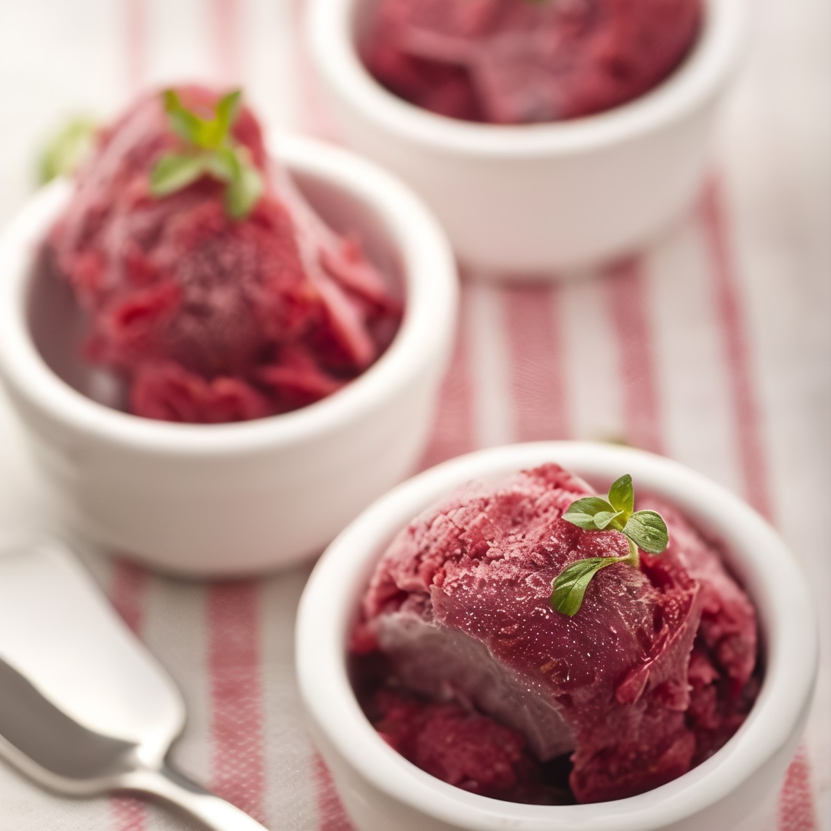 Сливово-ягодный шербет с белым вином