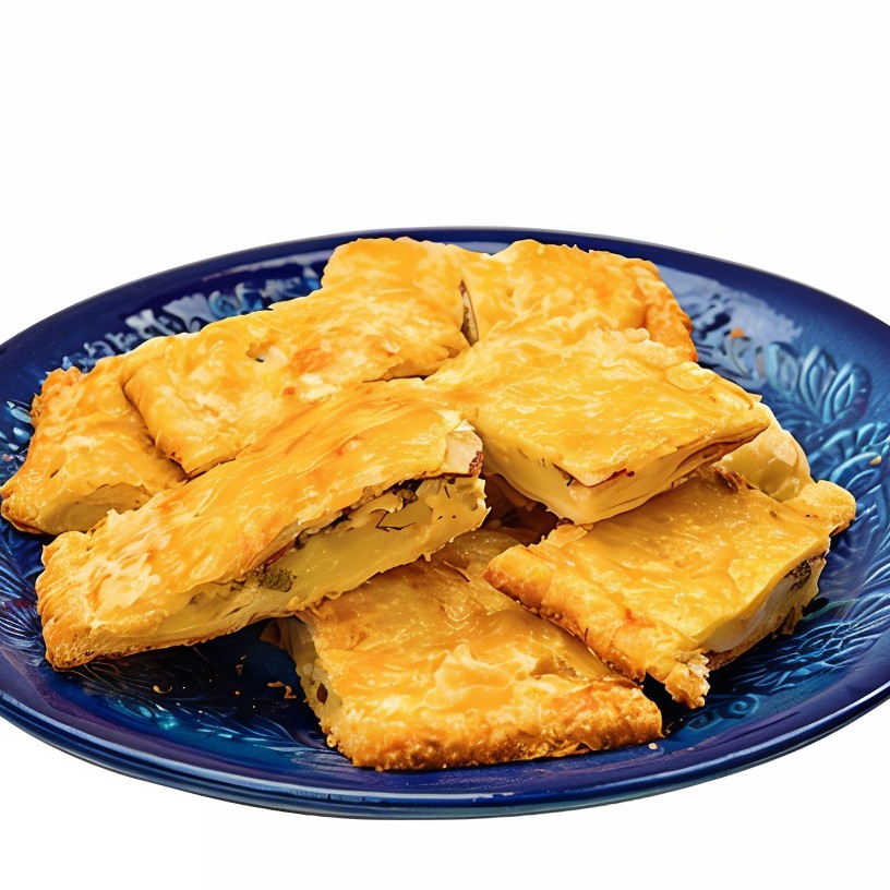 Слоеный пирог с картофелем и мятой